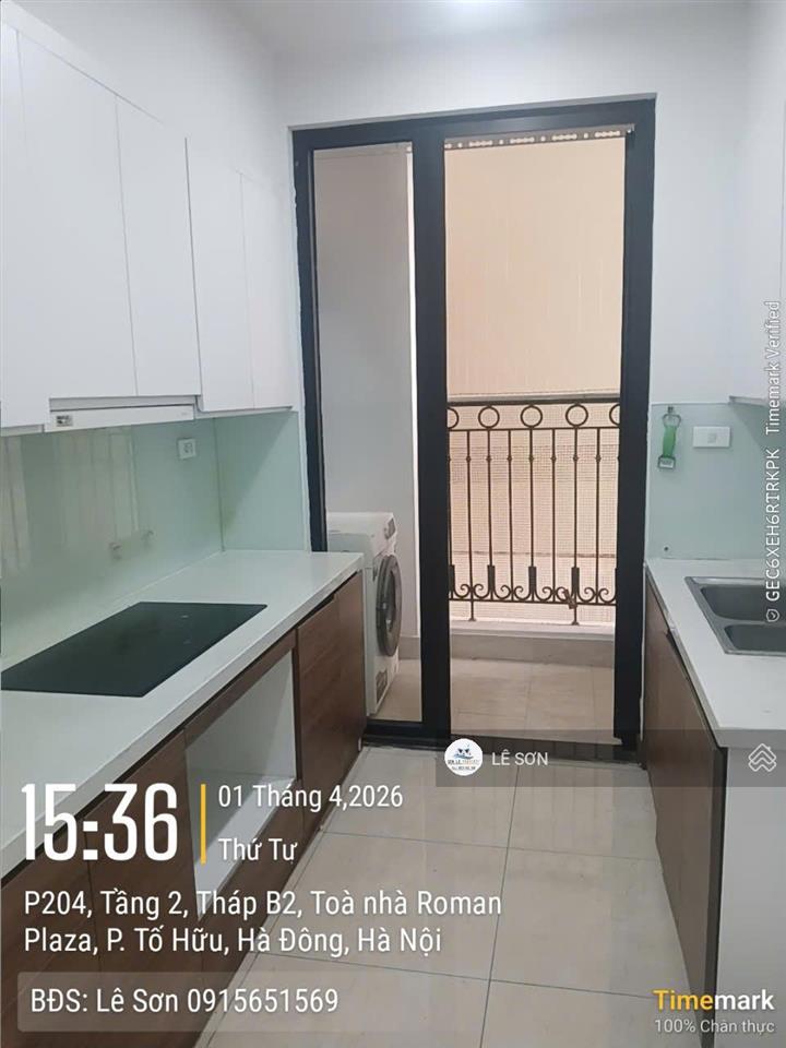 Cho thuê căn hộ roman plaza tố hữu 75m², 2pn, 2vs, full nội thất, có hầm để ô tô