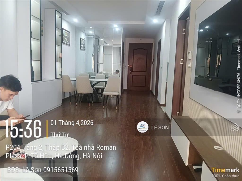 Cho thuê căn hộ roman plaza tố hữu 75m², 2pn, 2vs, full nội thất, có hầm để ô tô