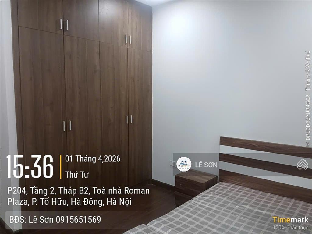 Cho thuê căn hộ roman plaza tố hữu 75m², 2pn, 2vs, full nội thất, có hầm để ô tô