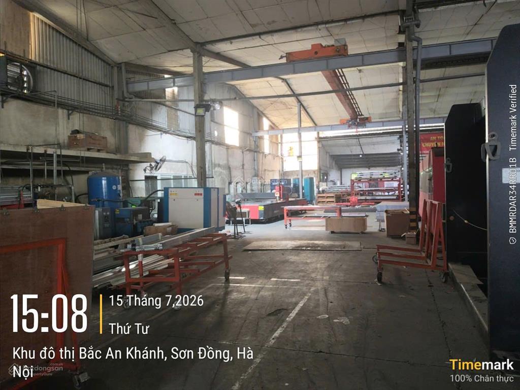 Cho thuê kho xưởng an khánh (mặt đại lộ thăng long) dt 2.100m2, xuất vat, có pccc, giá 80 nghìn/m2