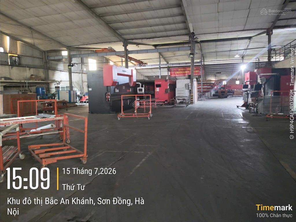 Cho thuê kho xưởng an khánh (mặt đại lộ thăng long) dt 2.100m2, xuất vat, có pccc, giá 80 nghìn/m2