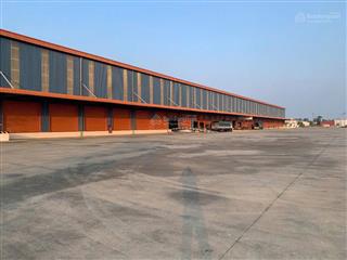 Cho thuê kho xưởng tiêu chuẩn ql5 mỹ hào dt 12.500m2