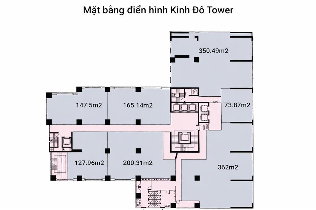 Bán gấp căn 3pn  185m2 tại toà nhà 93 lò đúc  kinh đô tower sẵn sổ giao dịch.  0972 709 ***