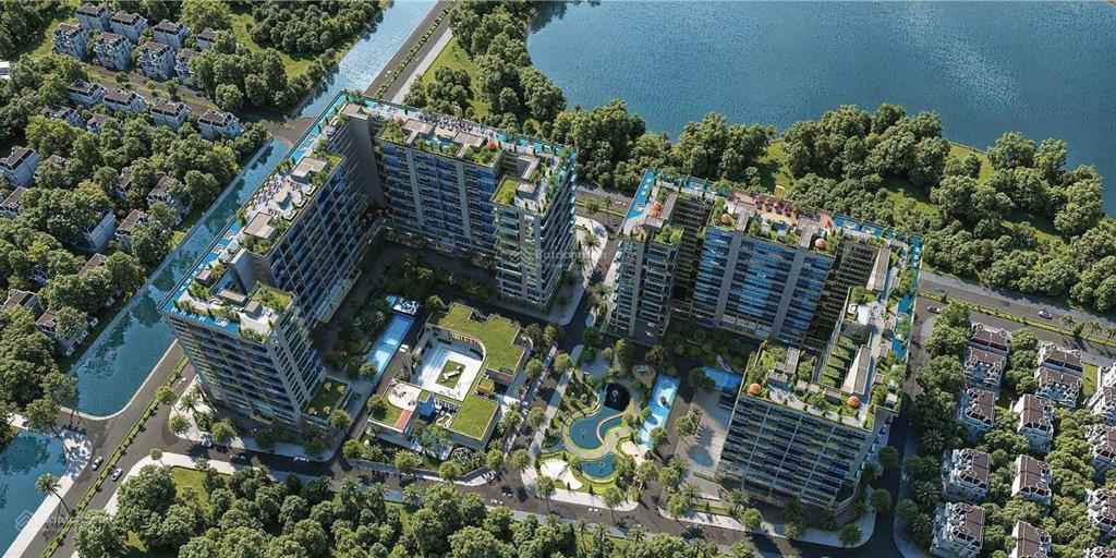 Ch sky villa tại noble crystal long biên view sân golf dt 228m2  3pn bể bơi và thang máy riêng.