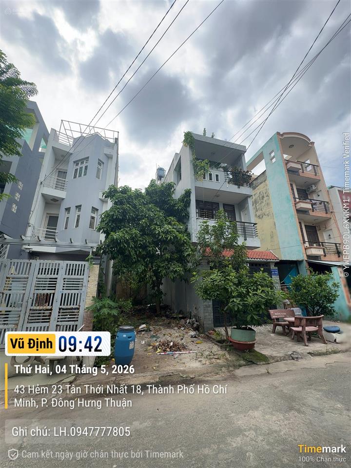 Bán đất khu dự án 10 ha tân thới nhất quận 12
