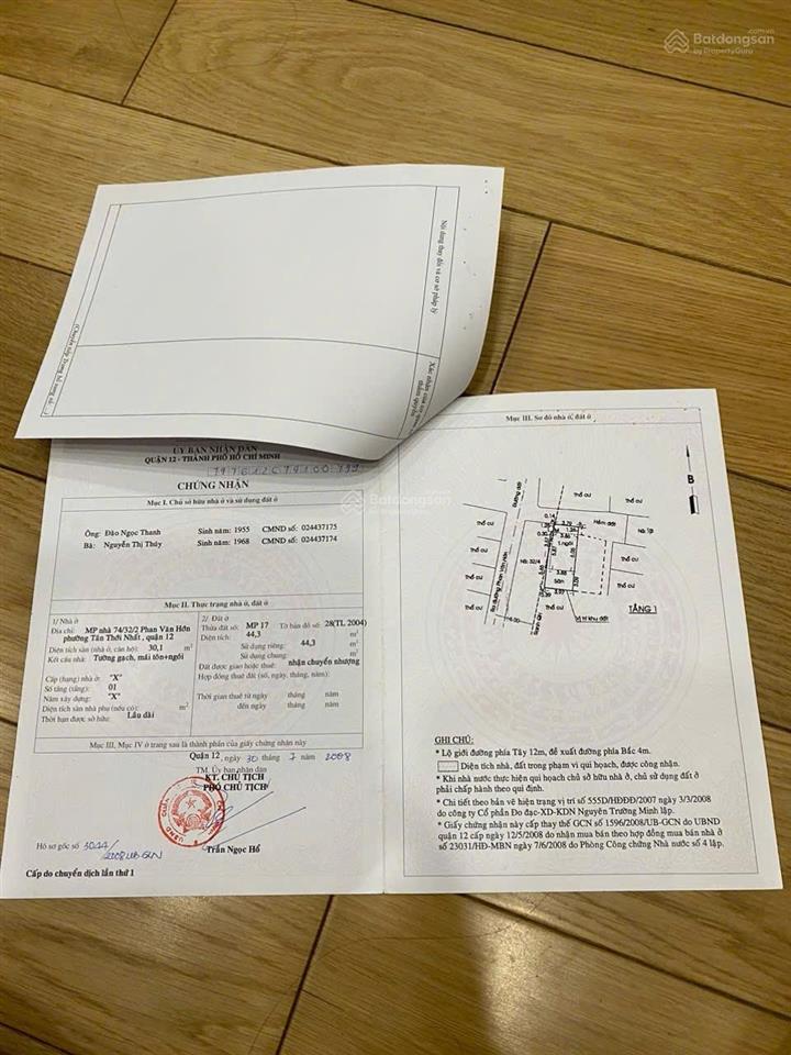 Bán nhà đẹp đường phan văn hớn phường tân thới nhất quận 12