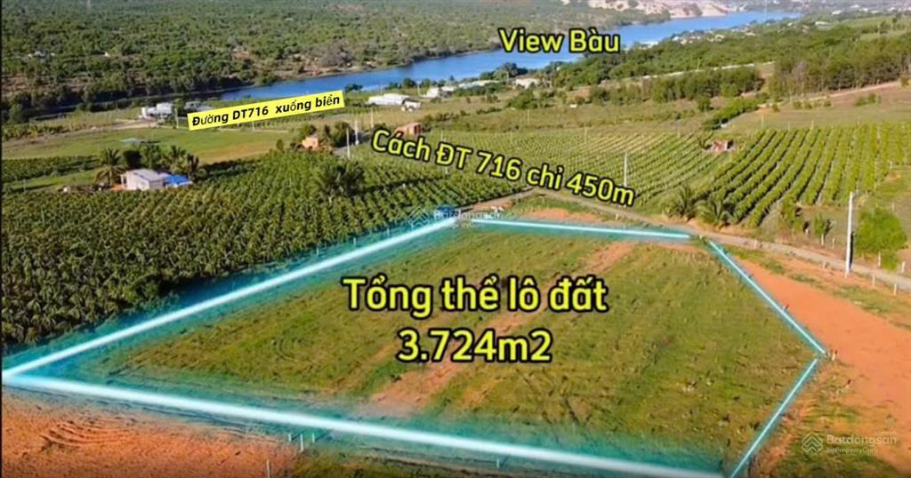 Lô đất view trực diện bàu trắng cách biển 8 phút, gần sungroup sổ đỏ chỉ với 1,85 tỷ sở hữu 3.724m2