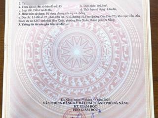 Chủ em cần bán lô đất mt cồn dầu 25, đường 10m5, sổ sẵn cc ngay