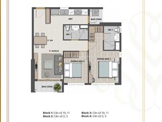 Giá cực sốt chỉ 6,7 tỷ vat all in  73m2 căn góc 2pn 2wc  victoria village quận 2