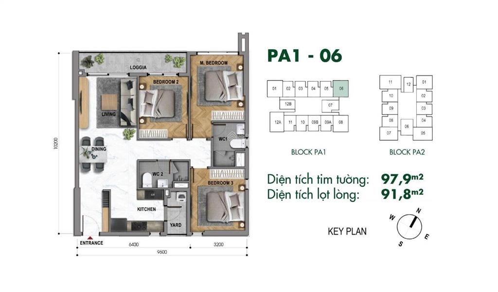 Căn hộ 3pn the park avenue  mặt tiền đường 3/2 quận 11, tp hcm