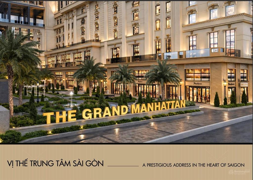 Căn hộ 3pn the grand manhattan  tặng ô đậu xe định danh. giá chỉ 16,7 tỷ.