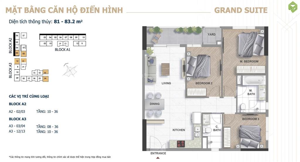 Căn hộ 3pn the grand manhattan  tặng ô đậu xe định danh. giá chỉ 16,7 tỷ.
