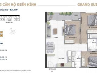 Căn hộ 3pn the grand manhattan  tặng ô đậu xe định danh. giá chỉ 16,7 tỷ.