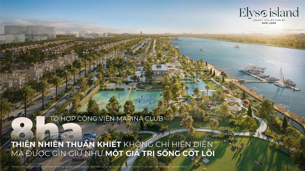 Rổ hàng vip riêng sàn nam long biệt thự view sông elyse island, tt giãn 3 năm, ck khủng 6,5%