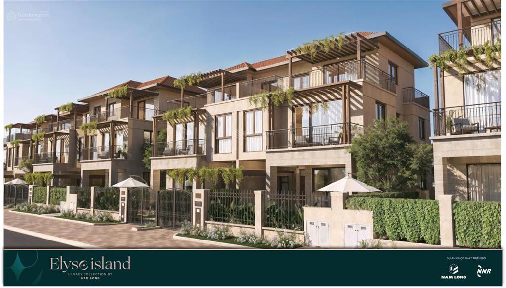 Rổ hàng vip riêng sàn nam long biệt thự view sông elyse island, tt giãn 3 năm, ck khủng 6,5%