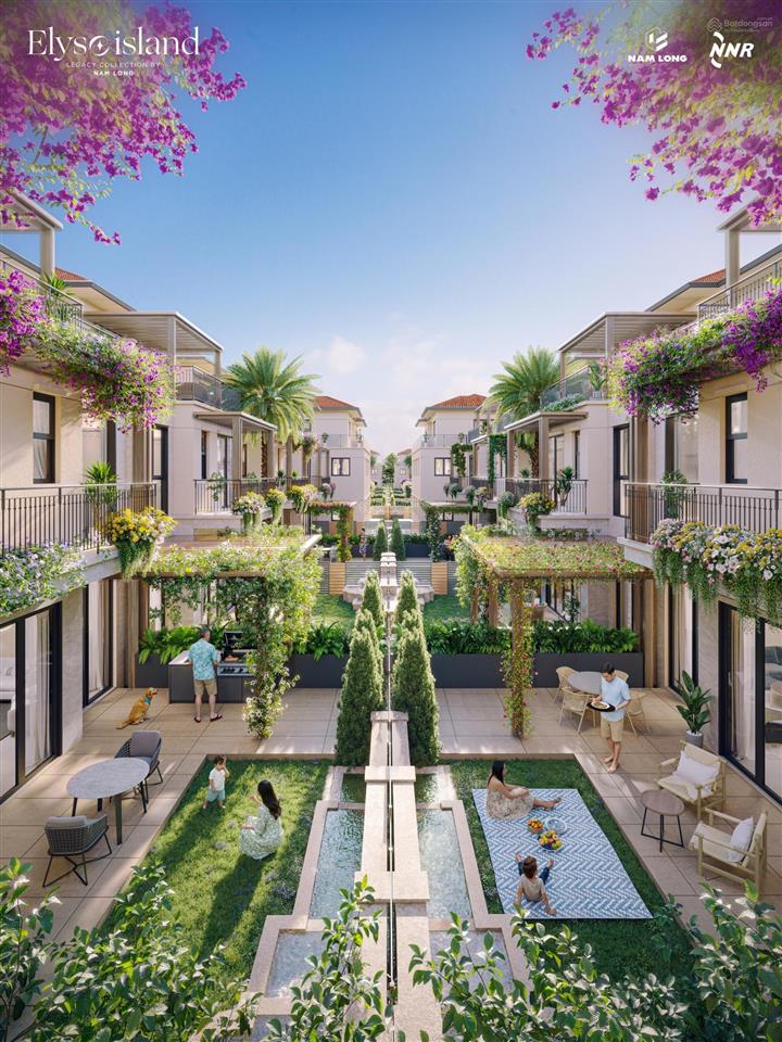Rổ hàng vip riêng sàn nam long biệt thự view sông elyse island, tt giãn 3 năm, ck khủng 6,5%