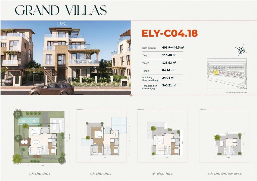 Bán dinh thự view sông elyse island, hàng hiếm, vị trí cực vip cho giới tinh hoa, mua trực tiếp cđt
