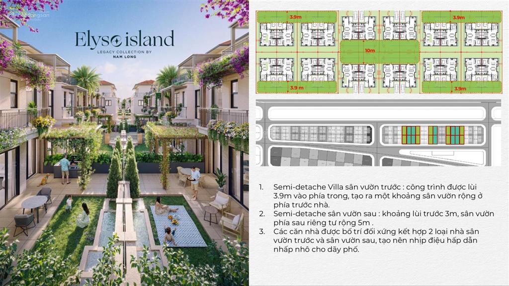 Hot! bán biệt thự song lập view công viên elyse island, mua trực tiếp cđt, thanh toán dãn 24 tháng