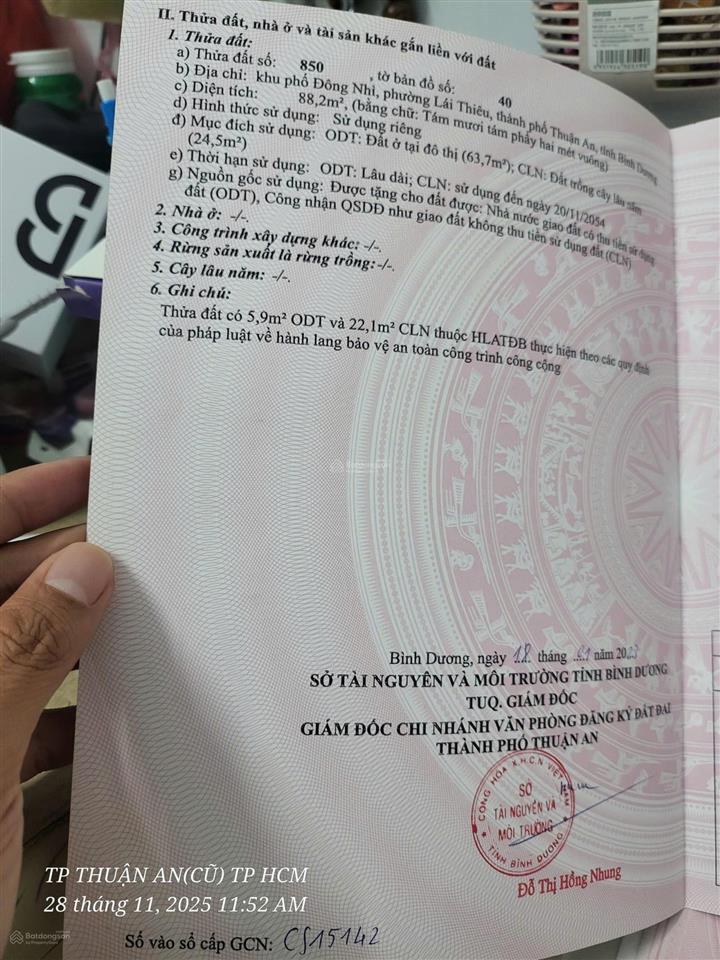 Bán đất nhựa ngay kế bên lotte lái thiêu giá 3,45 tỷ
