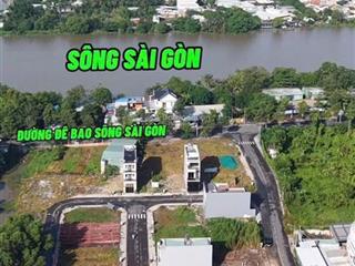 Đất kdc ngay sông sài gòn lái thiêu 77m2 full odt đường nhựa 7m oto giá 4 tỷ 350tr