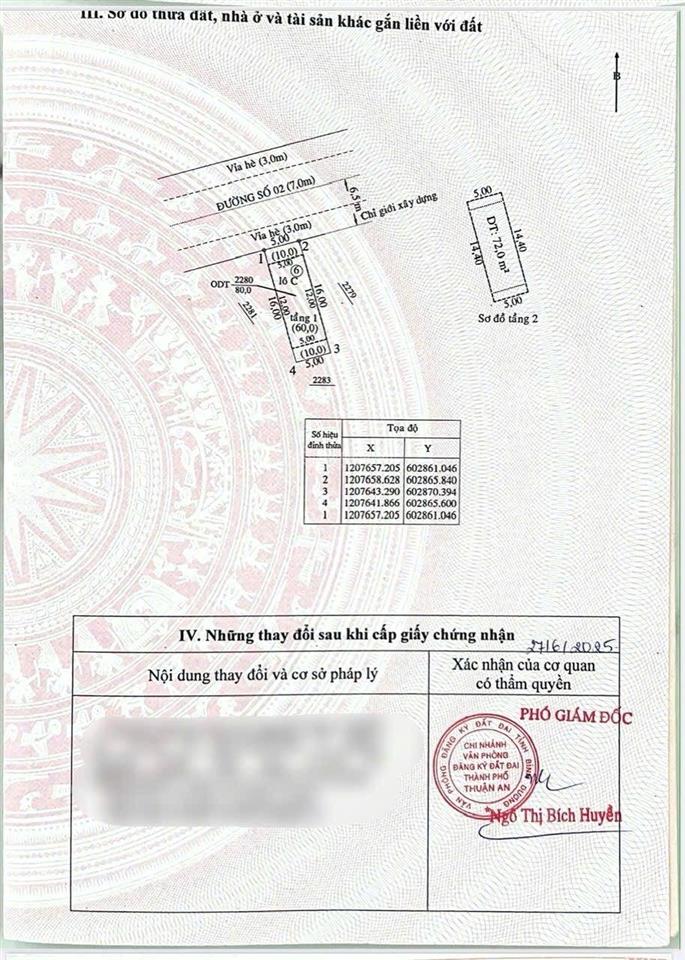Nhà lầu hoàn công 3 phòng ngủ đường nhựa giá 4.8 tỷ gần cmt8 phường bình nhâm cũ