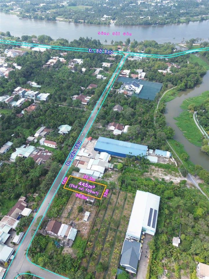 Đất đường cầu tàu gần chợ búng đường 12m đất diện tích 12x37m giá 10 tỷ 500tr