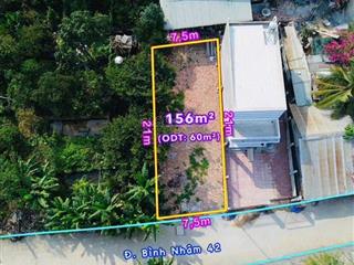 Ngang 7.5m tổng 156.8m2 tại bình nhâm 42. khu nhà ở công chức tp thuận an cũ. có hỗ trợ bank