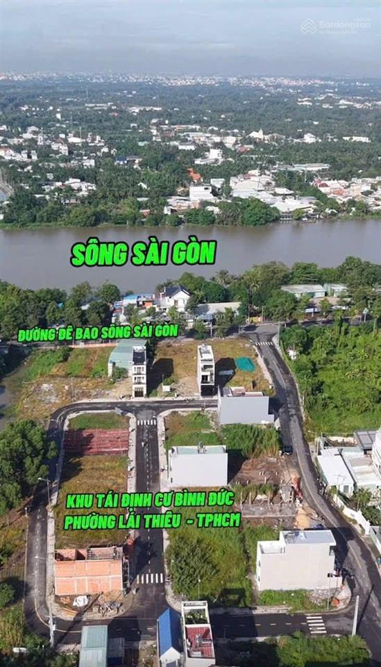 Đất kdc ngay sông sài gòn lái thiêu 77m2 full odt đường nhựa 7m ô tô, giá 4 tỷ 350tr