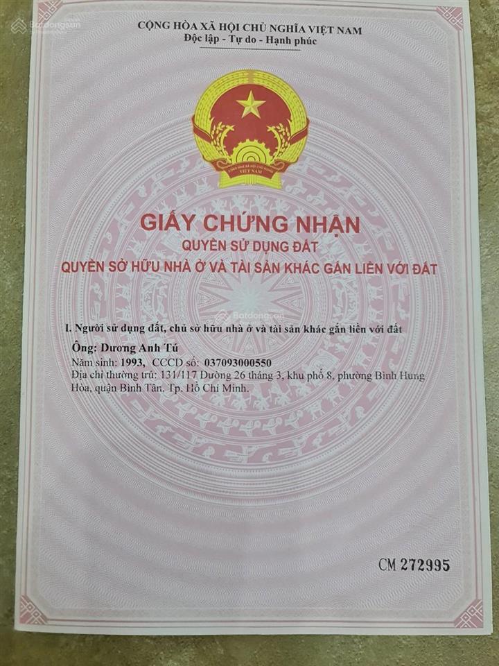 Bán nhà cấp 4 diện tích 5x21m  đang cho thuê 8tr/ tháng