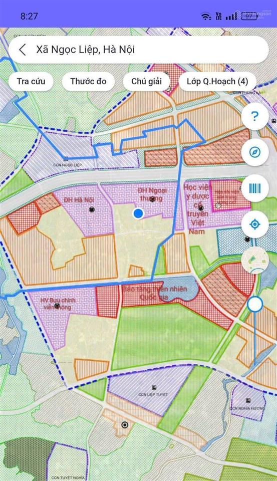 Bán lô 101m2 trục chính kinh doanh tại xã kiều phú ngay trường học viện bưu chính viễn thông