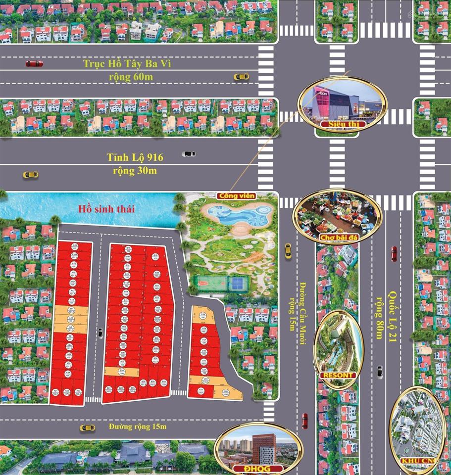 Siêu rẻ lô đất 100m đất thôn 6 xã hòa lạc | hơn 30tr/m2, cạnh sân bay hòa lạc và đh quốc gia