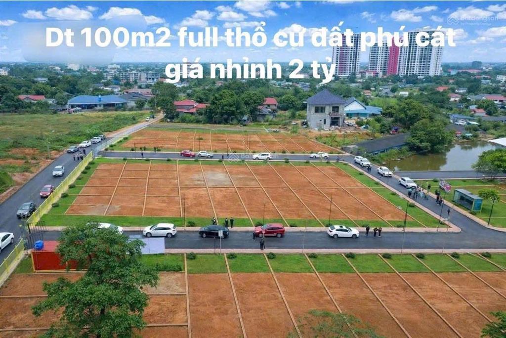 Bán đất hòa thạch phù cát diện tích 100m2 mặt tiền 5m2 sổ đỏ full thổ cư công chứng sang tên ngay