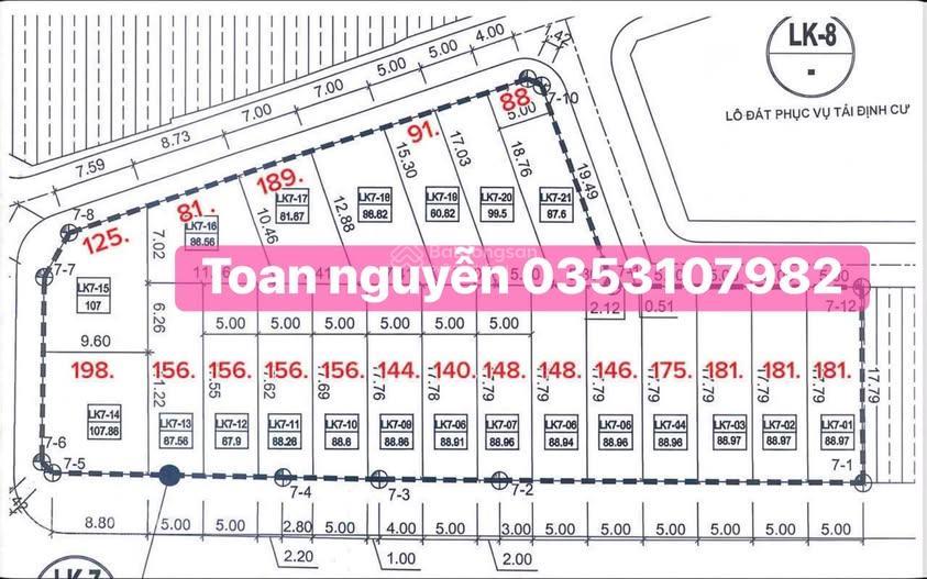 Đất bán tại cao lỗ, đông anh, hn, 165 triệu / m2, 88m2, giá siêu hời!