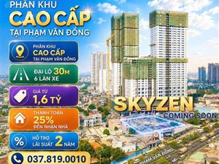 Căn hộ 2pn gần phạm văn đồng thanh toán 25% đến 2028 nhận nhà