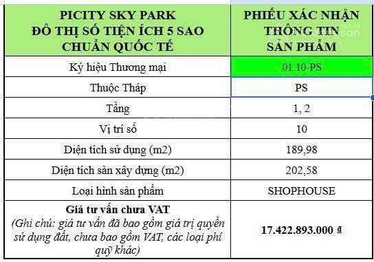 Bán căn shophouse 2 tầng sắp nhận nhà gần phạm văn đồng phục vụ 7000 cư dân  hỗ trợ lãi vay 3 năm