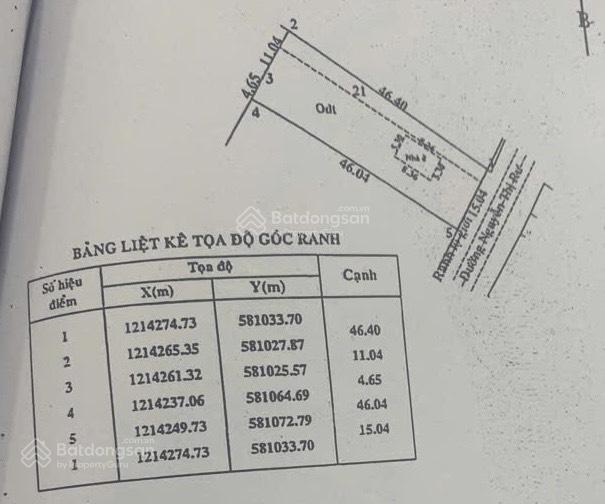 Bán 710,7m2 đất mặt tiền nguyễn thị rư, thị trấn củ chi 12,5 tỷ