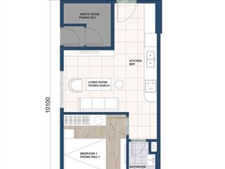 Bán ch 1pn, 1wc, 42m2 tại thiên quân marina plaza, 1,4 tỷ vnd