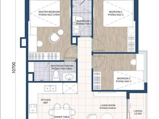 Căn hộ 3pn cao cấp không gian sống chuẩn nghỉ dưỡng ngay tại trung tâm