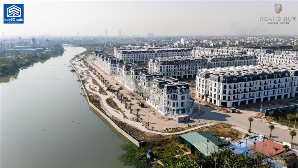 Siêu phẩm biệt thự diện tích 216m2, 2 mặt tiền ven sông hòn ngọc, dự án hoàng huy green river