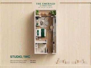 Căn hộ the emerald garden view chỉ tử 33tr/m2