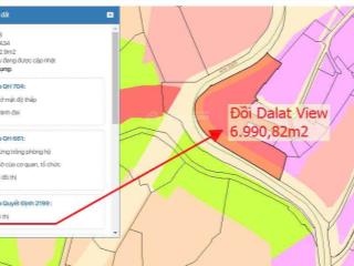 + bán quả đồi dalat view 6.990m2, trung tâm tp đà lạt, view rừng thông đẹp toàn cảnh