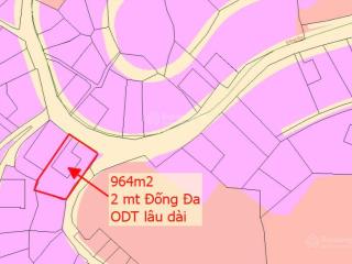 Đất đẹp xây biệt thự / khách sạn ngay trung tâm tp đà lạt, 2mt đống đa, 964m2, view đẹp toàn cảnh