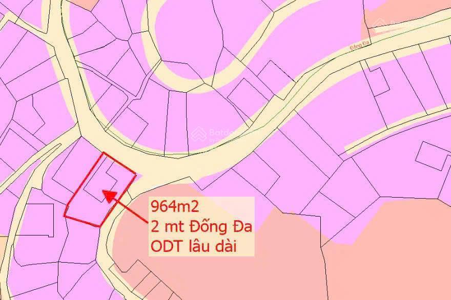 Cần bán biệt thự pháp 2 mt đường đống đa, đà lạt, dt 964m2, view đẹp, gần hxh, khu phố nhà giàu