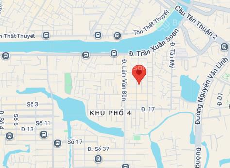 Bán gấp nhà mặt tiền 32 đường 9m  tân thuận tây, quận 7  kết cấu khủng