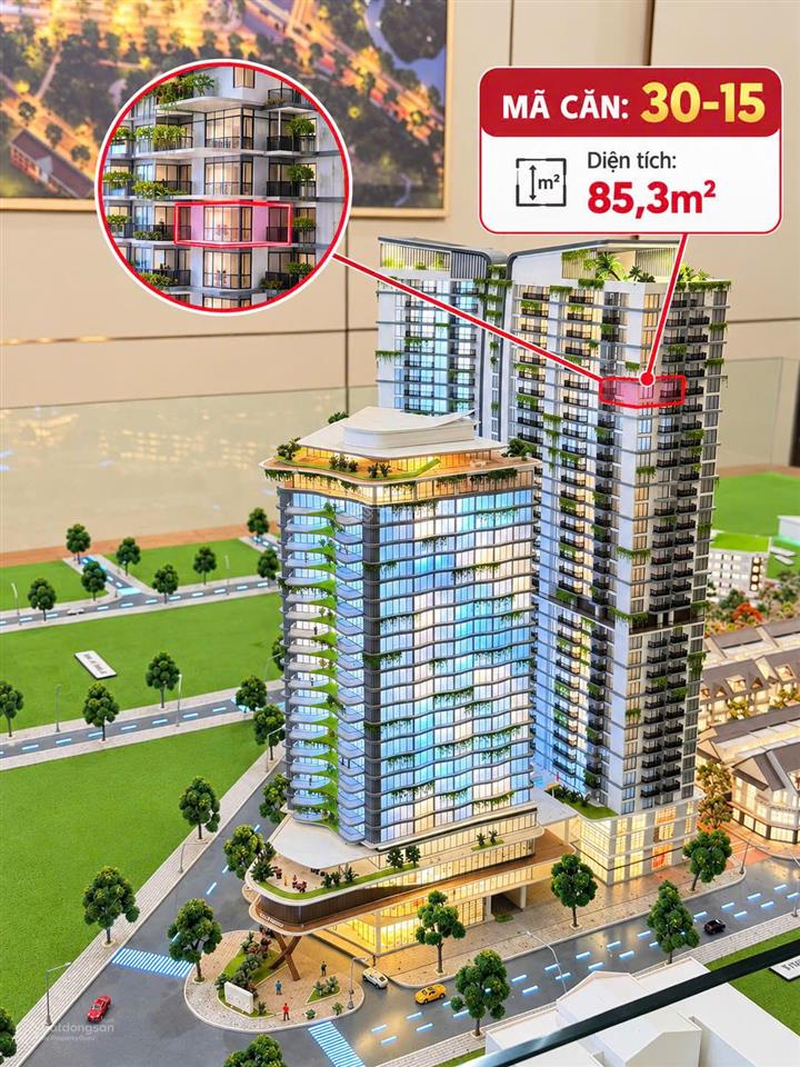 Căn góc eco palace 85,3m kết hợp không gian sống và tầm nhìn