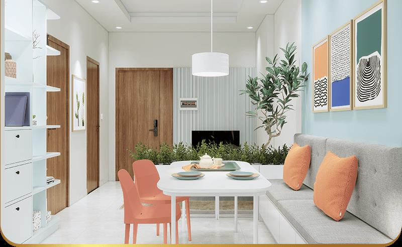 Cho thuê cc iris tower, 6 triệu vnd, 59m2, view đẹp, đầy đủ nội thất tại bình dương