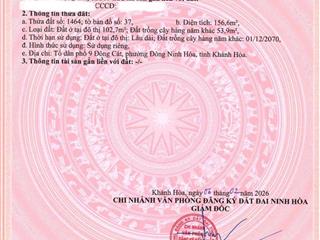 Bán lô đất biển dốc lết hơn 150m2 cách bãi tắm 700m ninh hải  ninh hoà  khánh hoà