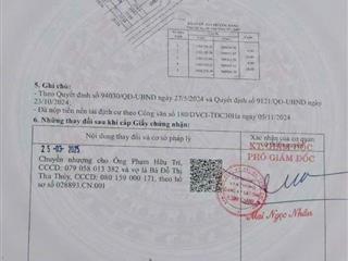 bán gấp lô đất sổ hồng đường số 2 khu dân cư phạm văn hai 