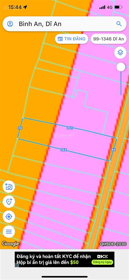 Bán nhà 1t1l 7.5x33m, mặt tiền đường quốc lộ 1k p. bình an gần ngã 3 suối lồ