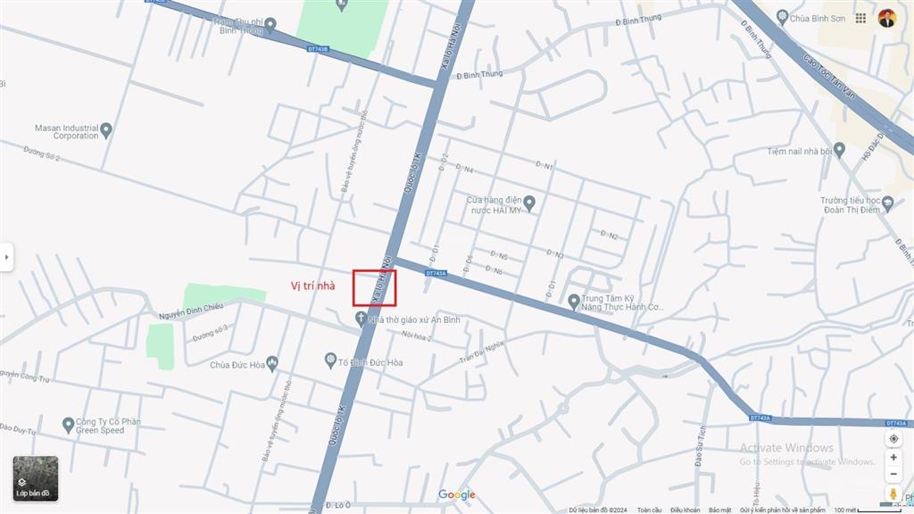 Bán nhà 1t1l 7.5x33m, mặt tiền đường quốc lộ 1k p. bình an gần ngã 3 suối lồ